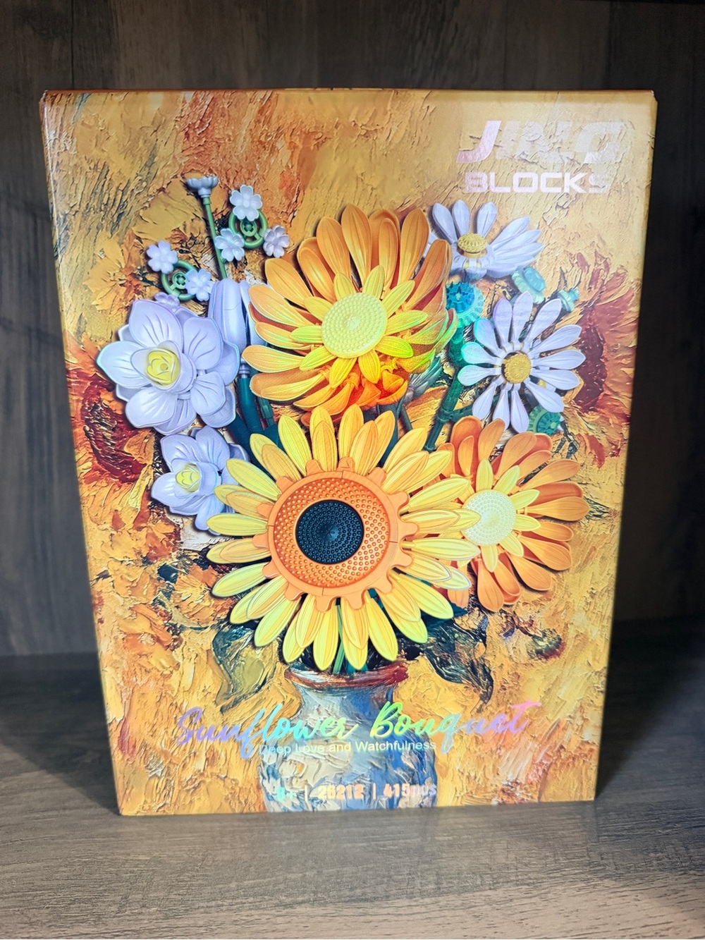 Blocks Sunflower Bouquet Building Set - Yellow & Orange
